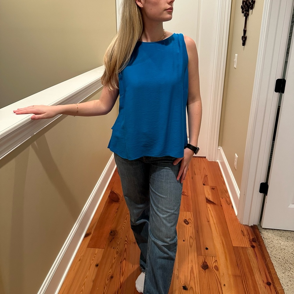 Loft blue tank